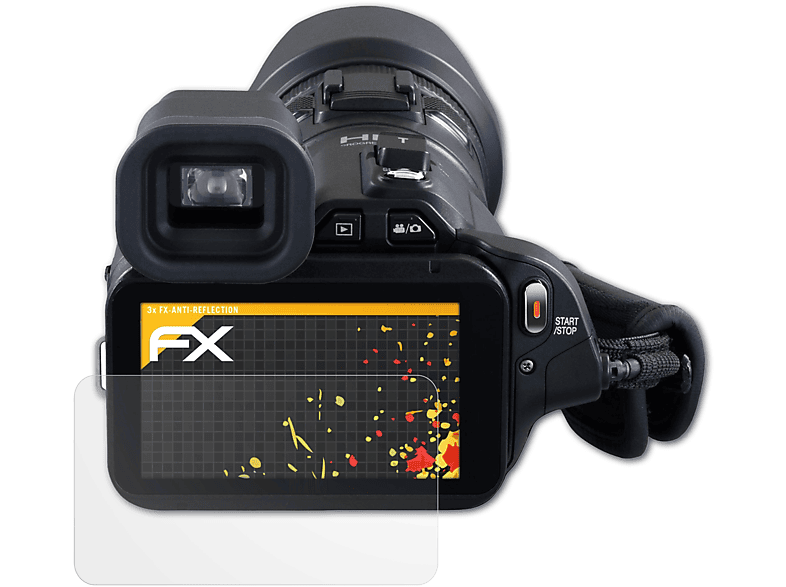 ATFOLIX 3x FX-Antireflex Displayschutz(für JVC GC-PX100)