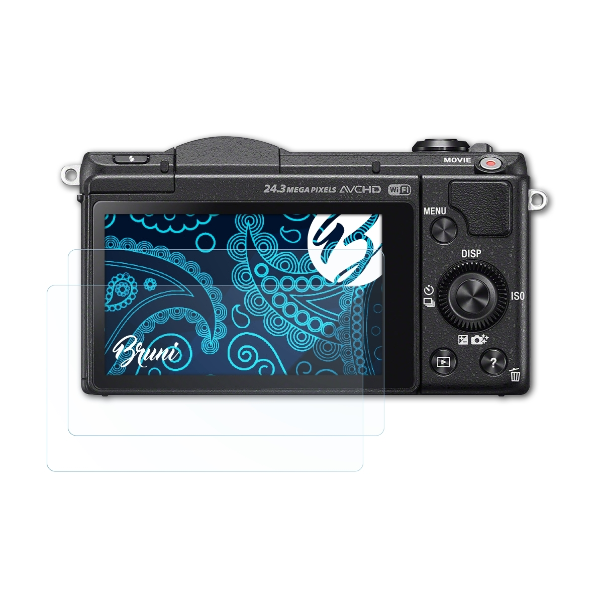 (ILCE-5100)) 2x Alpha BRUNI a5100 Basics-Clear Schutzfolie(für Sony