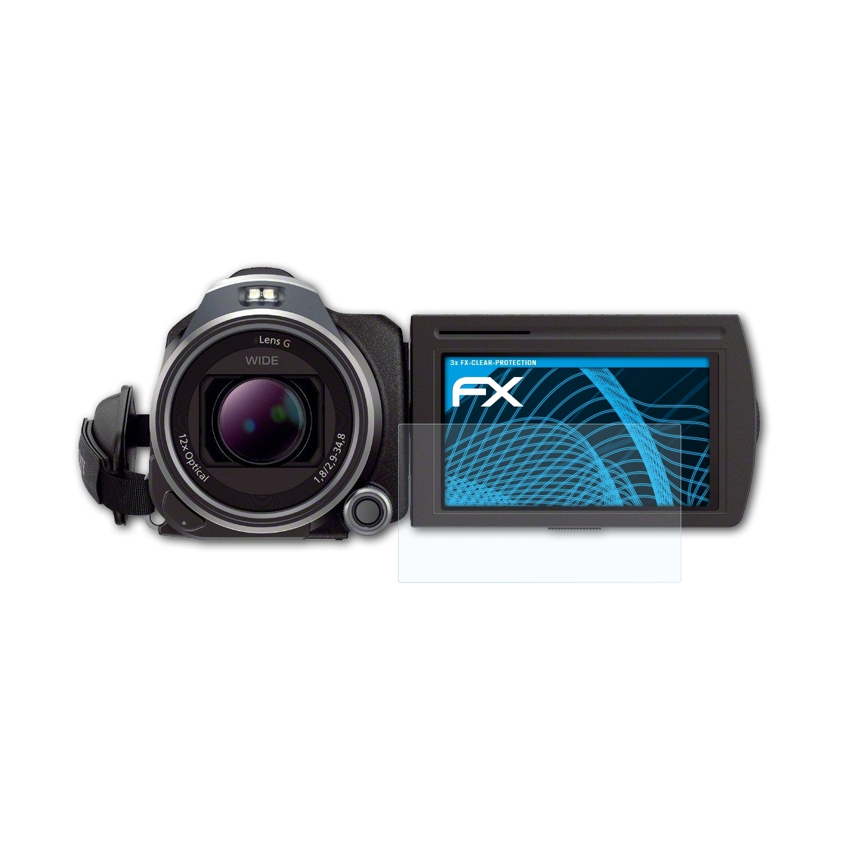 ATFOLIX Displayschutz(für Sony 3x FX-Clear HDR-PJ810E)