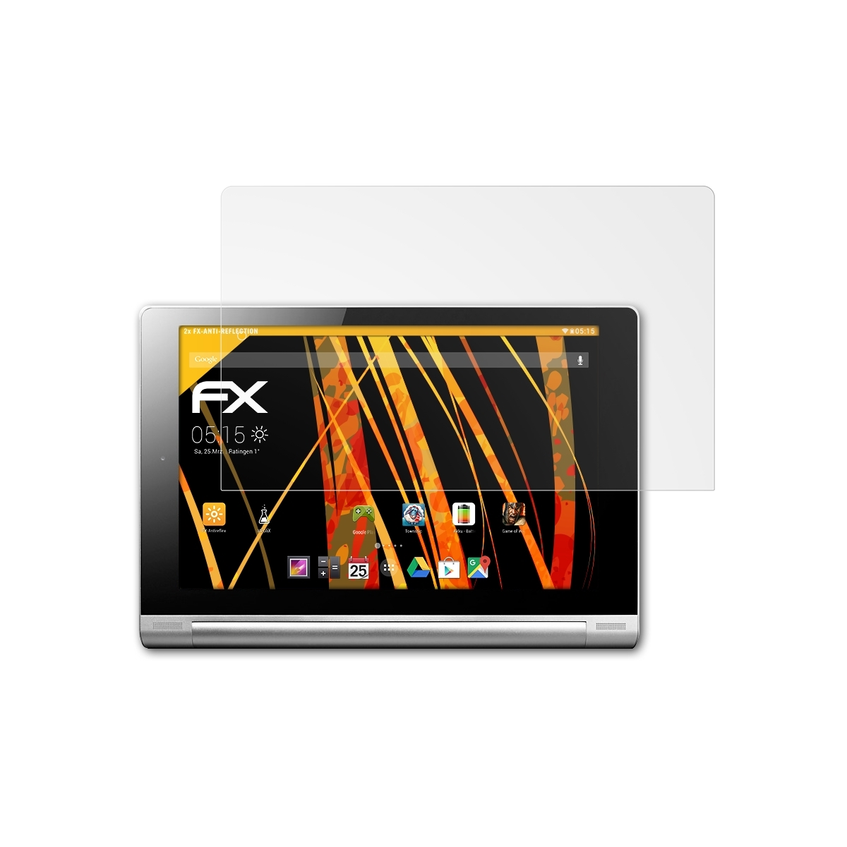 ATFOLIX 2x Lenovo Tablet Yoga Displayschutz(für FX-Antireflex 10)