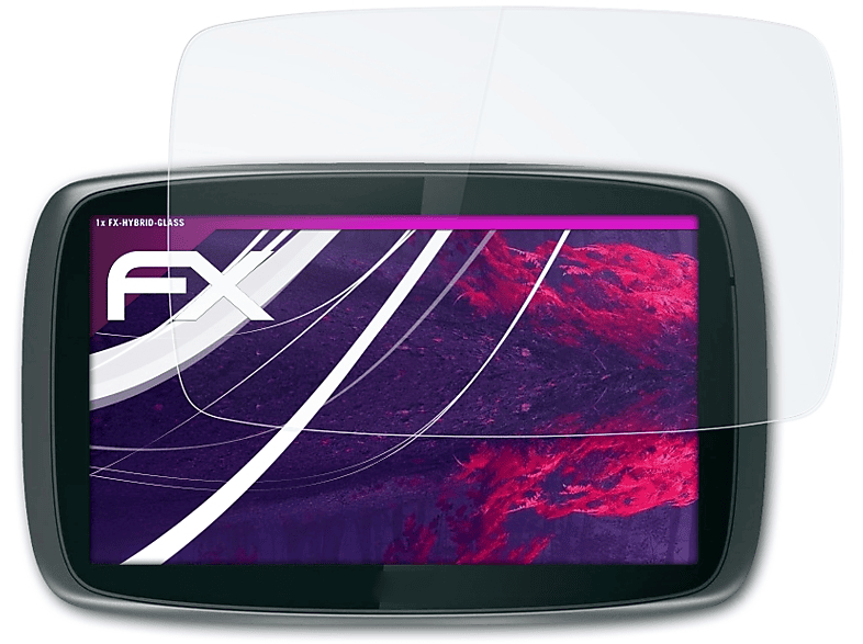 ATFOLIX FX-Hybrid-Glass Schutzglas(für TomTom GO 6000 (2013))