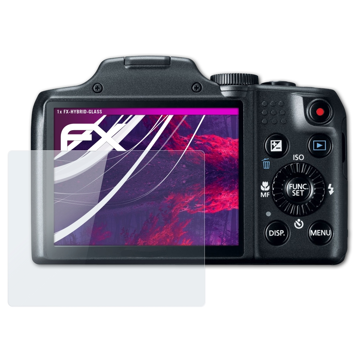 SX170 IS) Canon PowerShot FX-Hybrid-Glass Schutzglas(für ATFOLIX