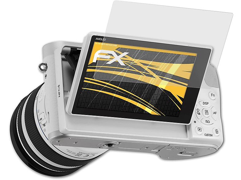 ATFOLIX 3x FX-Antireflex Displayschutz(für Samsung NX300M)