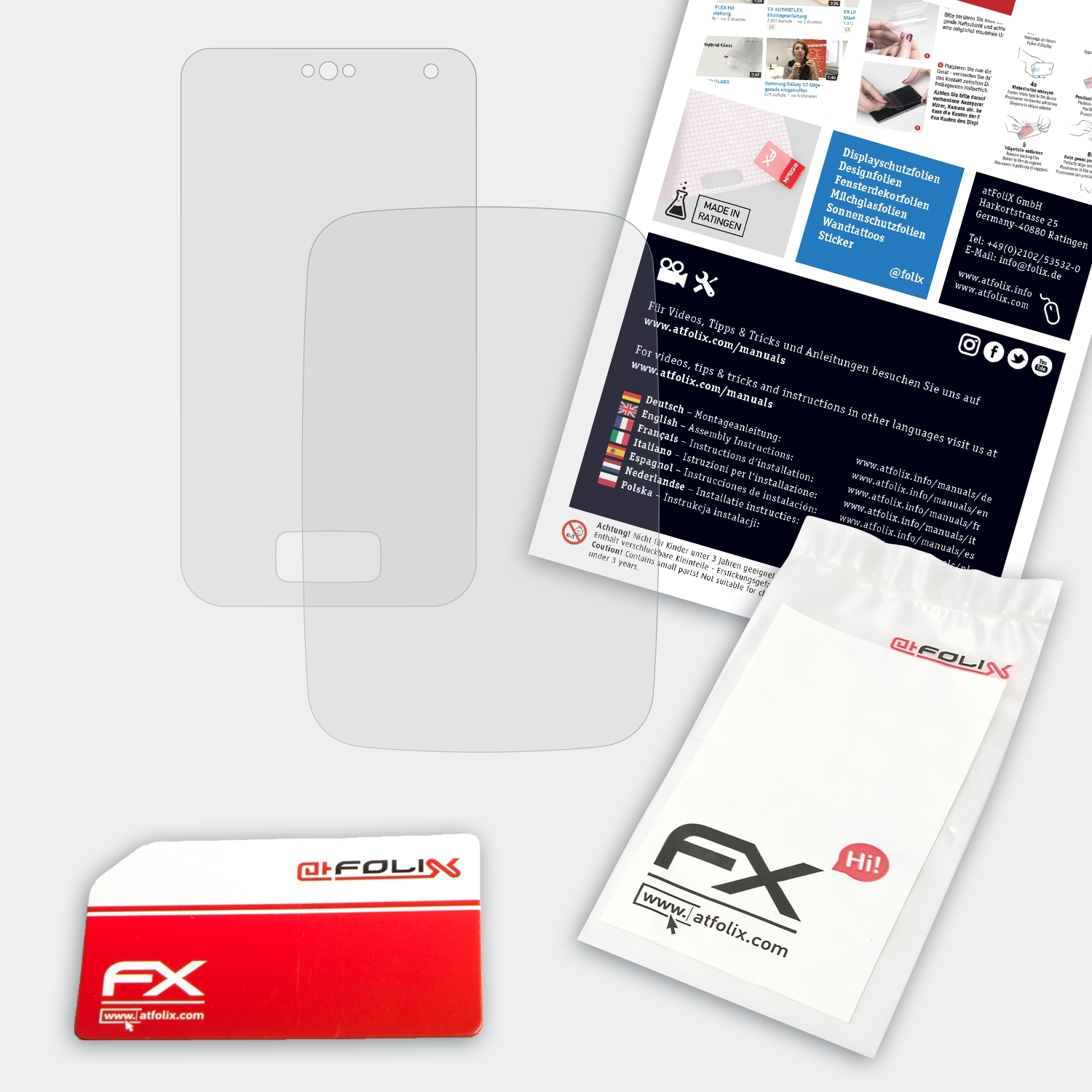 KX-PRX120) Schutzglas(für FX-Hybrid-Glass ATFOLIX Panasonic