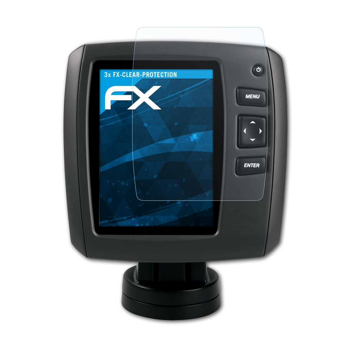ATFOLIX 3x FX-Clear Displayschutz(für Garmin 201dv/551c/551dv) echo
