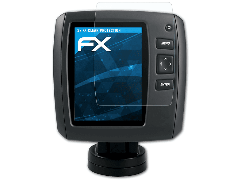 ATFOLIX 3x FX-Clear Garmin Displayschutz(für echo 201dv/551c/551dv)