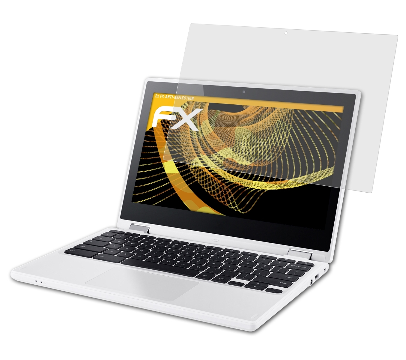 ATFOLIX 2x FX-Antireflex Google Chromebook R11 Displayschutz(für (Acer))