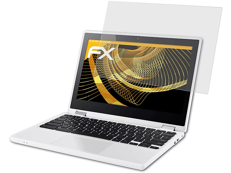 ATFOLIX 2x FX-Antireflex Displayschutz(für (Acer)) Google R11 Chromebook