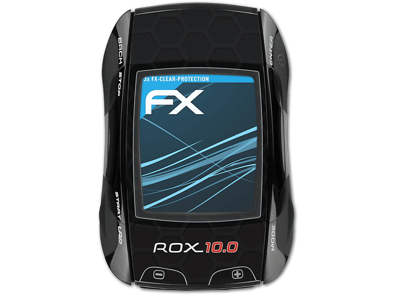 ATFOLIX 3x FX-Clear Displayschutz(für Sigma Rox 10.0 GPS)