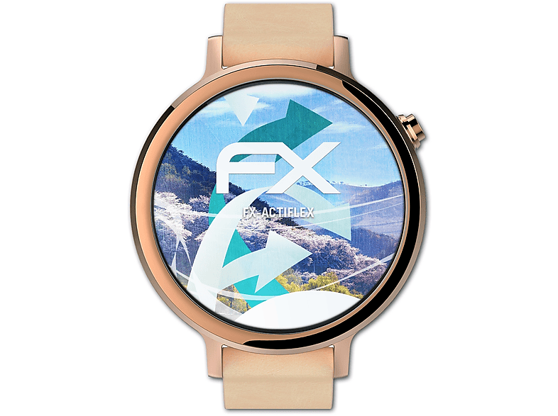 ATFOLIX 3x FX-ActiFleX Displayschutz(für Motorola Moto 360 2.Generation (42 mm))