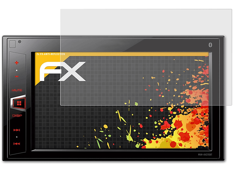 ATFOLIX 2x Pioneer MVH-AV270BT) Displayschutz(für FX-Antireflex