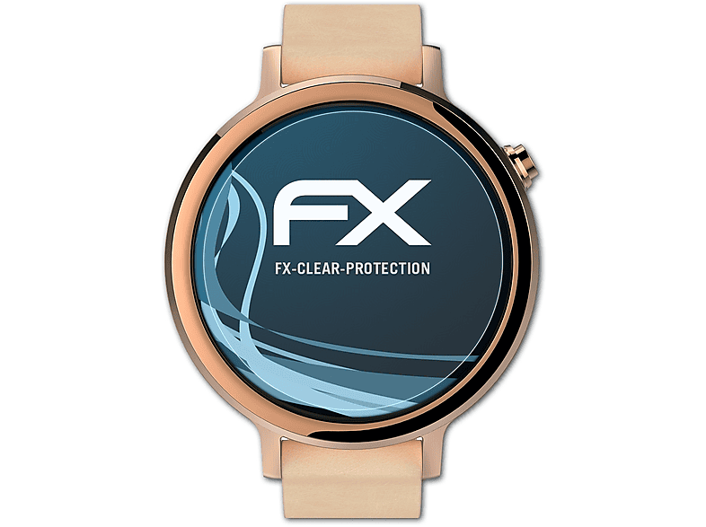 FX-Clear Motorola Moto 360 mm)) 3x ATFOLIX Displayschutz(für 2.Generation (42