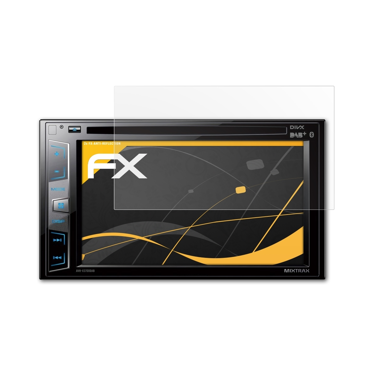 ATFOLIX 2x FX-Antireflex X3800DAB) Displayschutz(für AVH-X3700DAB Pioneer 