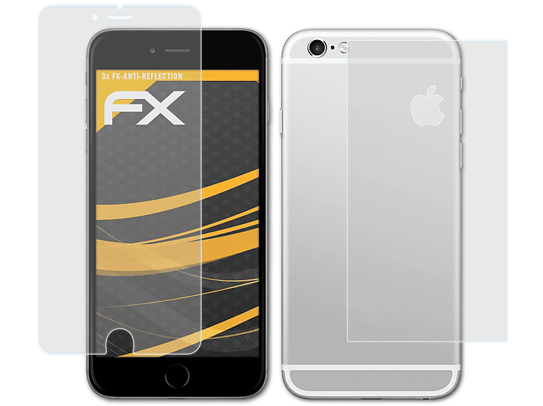 ATFOLIX 3x Apple iPhone 6S Plus) Displayschutz(für FX-Antireflex