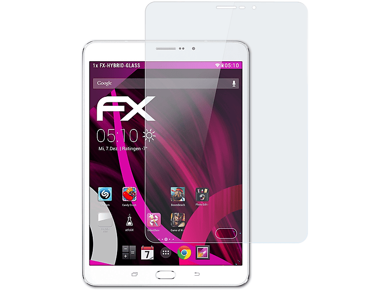 ATFOLIX FX-Hybrid-Glass Schutzglas(für 8.0 (SM-T715)) Samsung Galaxy Tab S2