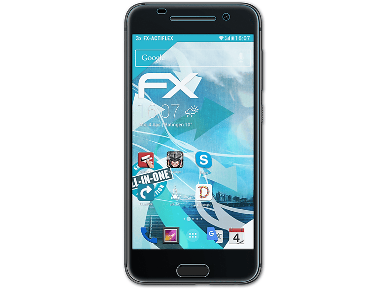 ATFOLIX 3x FX-ActiFleX Displayschutz(für HTC One A9)