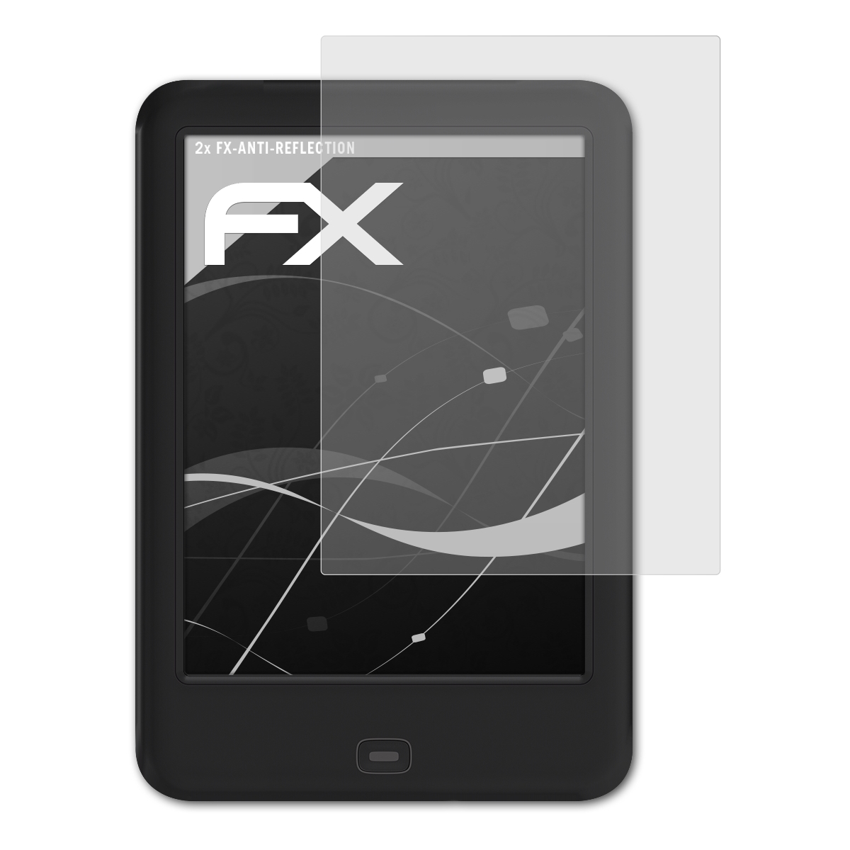 HD) FX-Antireflex 2 2x Shine Displayschutz(für Tolino ATFOLIX