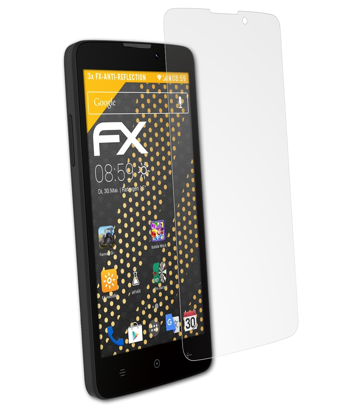 Haier 3x L52) ATFOLIX FX-Antireflex Displayschutz(für