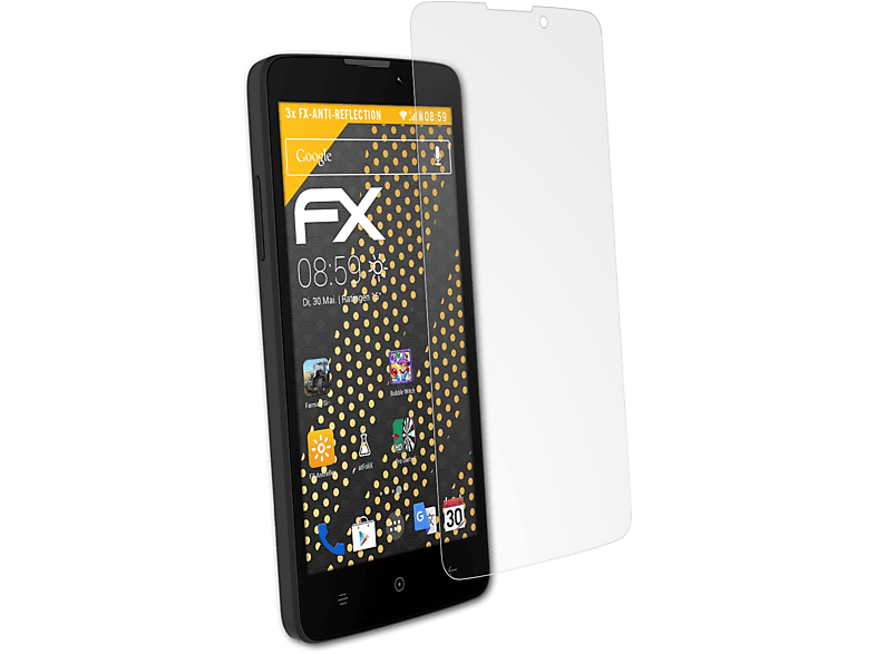 3x FX-Antireflex Haier Displayschutz(für ATFOLIX L52)