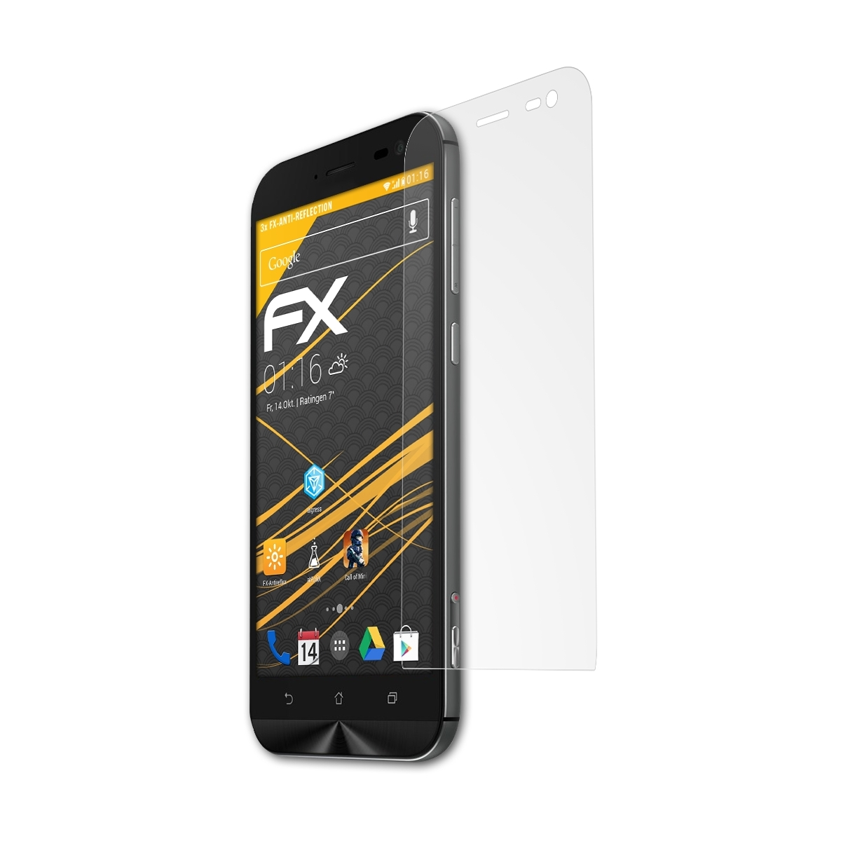 Zoom ATFOLIX (ZX551ML)) ZenFone Displayschutz(für 3x FX-Antireflex Asus