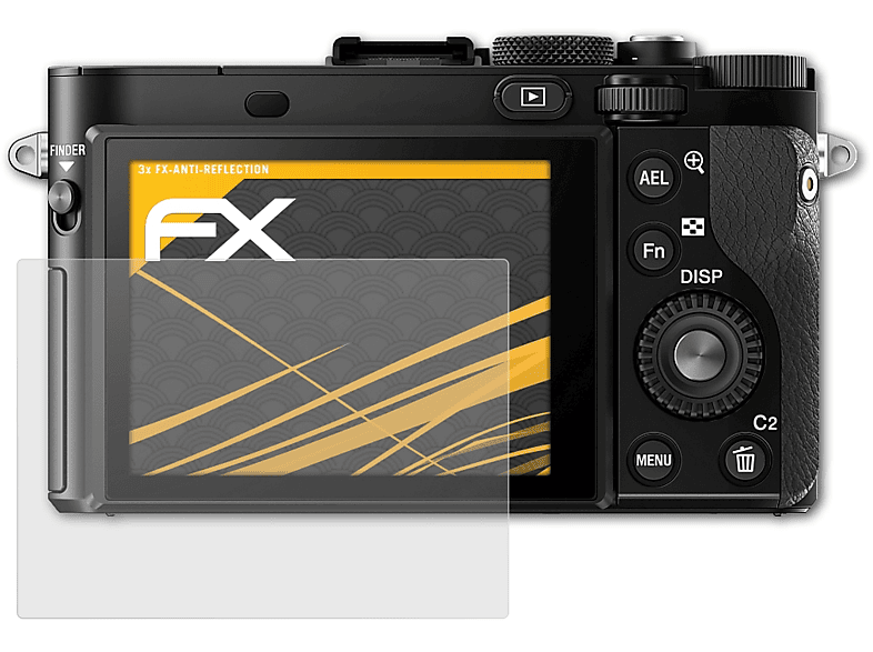 ATFOLIX 3x FX-Antireflex Displayschutz(für Sony DSC-RX1R II)