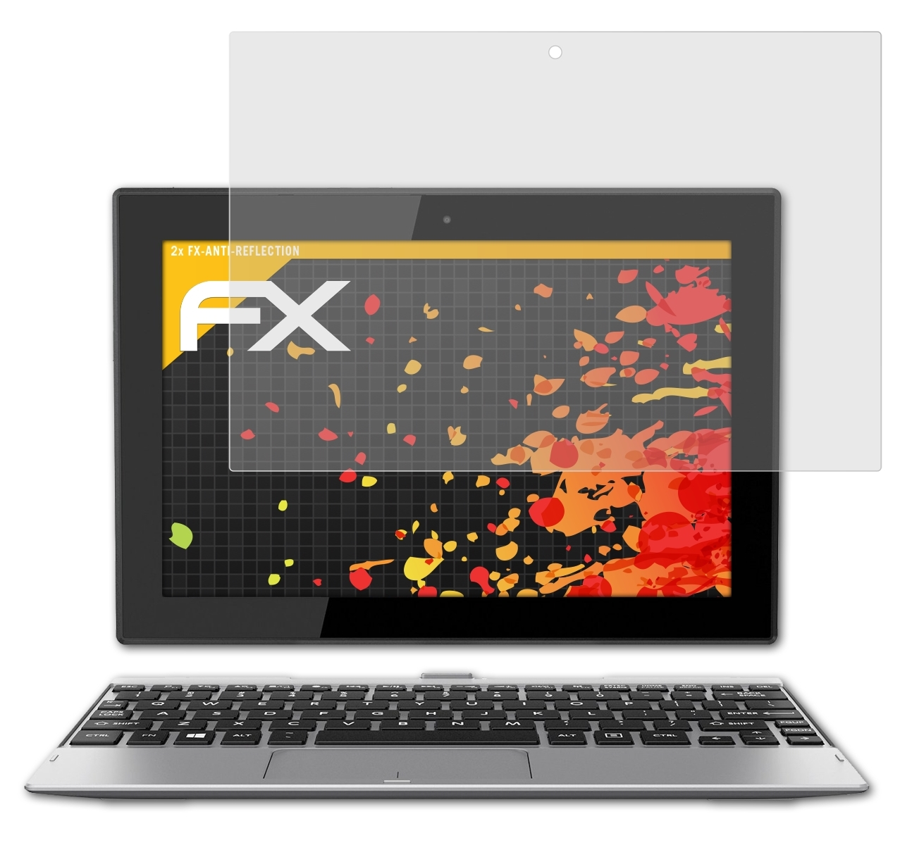 ATFOLIX 2x Satellite 10) Click FX-Antireflex Displayschutz(für Toshiba