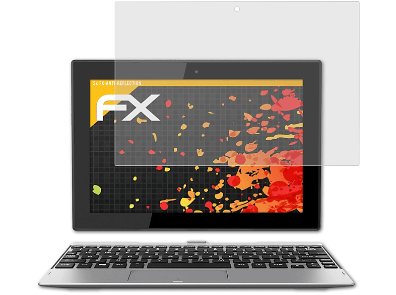 ATFOLIX 2x FX-Antireflex Displayschutz(für Toshiba Satellite Click 10)