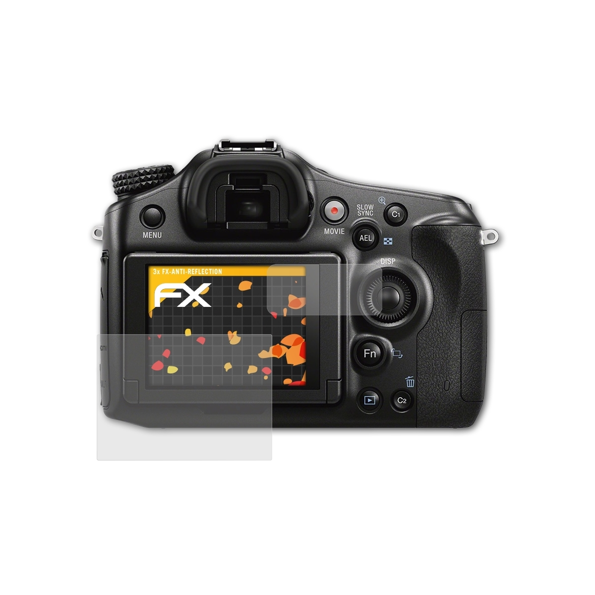 ATFOLIX 3x Sony a68) Alpha FX-Antireflex Displayschutz(für
