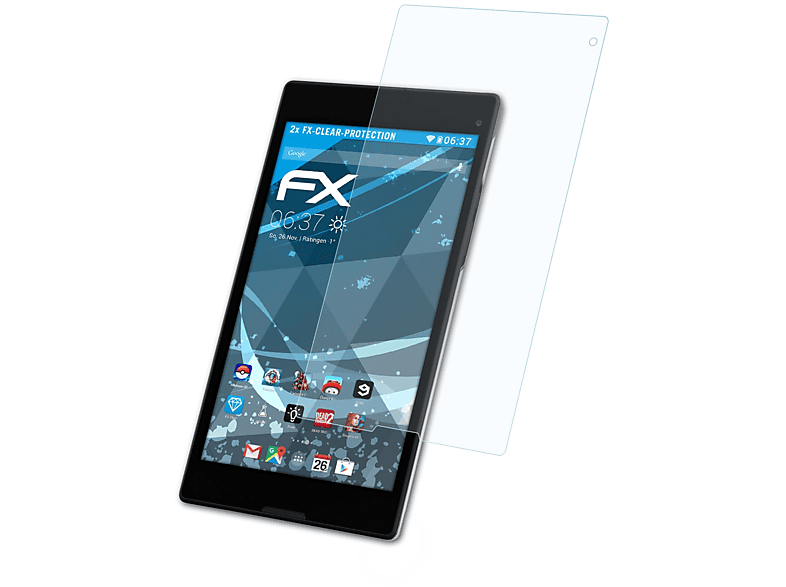 ATFOLIX 2x FX-Clear Displayschutz(für Medion LIFETAB P8314 (MD 99612))