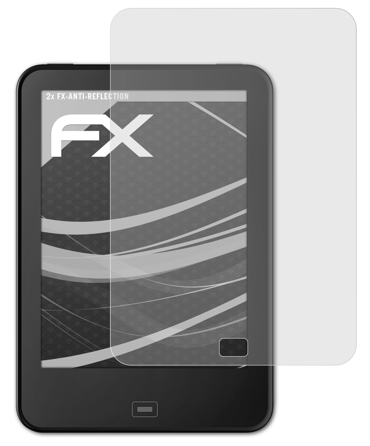 ATFOLIX / HD FX-Antireflex Vision Displayschutz(für Tolino 2x 3 4HD)
