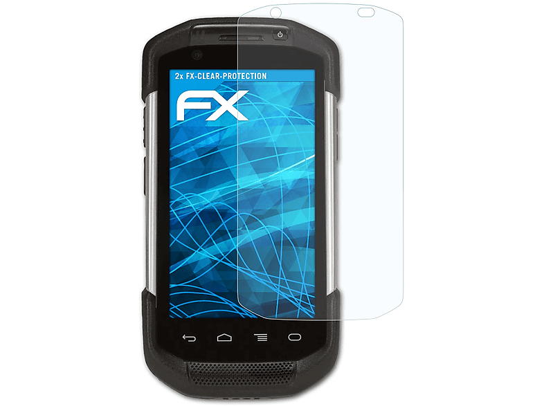 ATFOLIX 2x FX-Clear Displayschutz(für Symbol TC70)