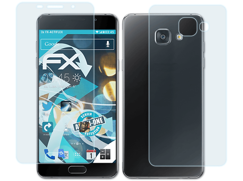 FX-ActiFleX (2016)) Samsung ATFOLIX Galaxy 3x Displayschutz(für A5