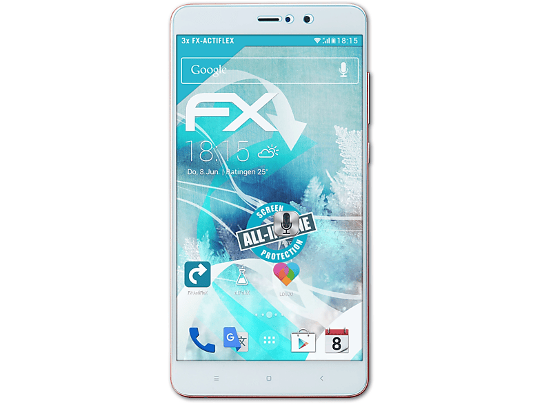 ATFOLIX 3x FX-ActiFleX Displayschutz(für Xiaomi Mi 5s Plus)