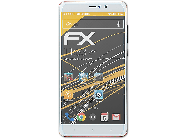 ATFOLIX Xiaomi 3x Plus) Mi FX-Antireflex Displayschutz(für 5s