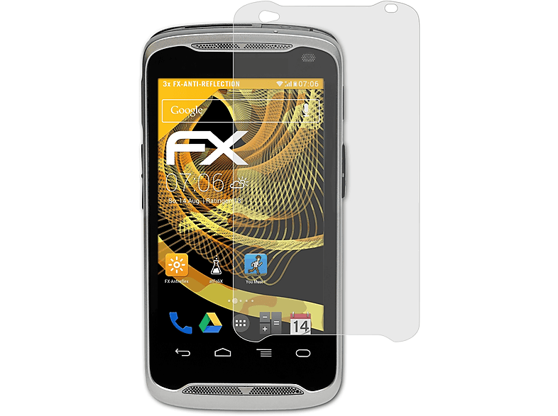 ATFOLIX 3x FX-Antireflex Displayschutz(für Motorola TC55)