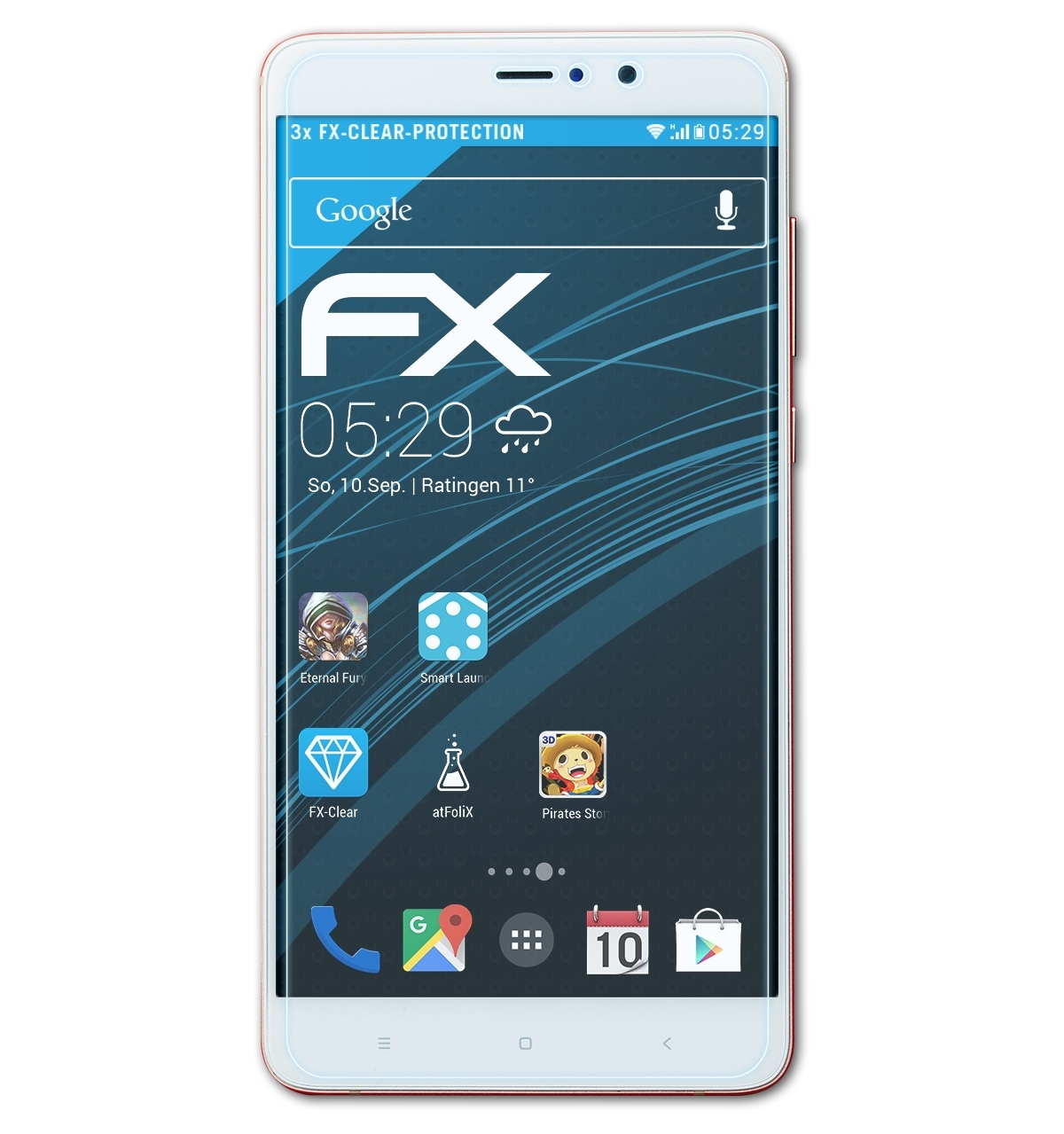 Plus) 3x FX-Clear 5s ATFOLIX Xiaomi Mi Displayschutz(für
