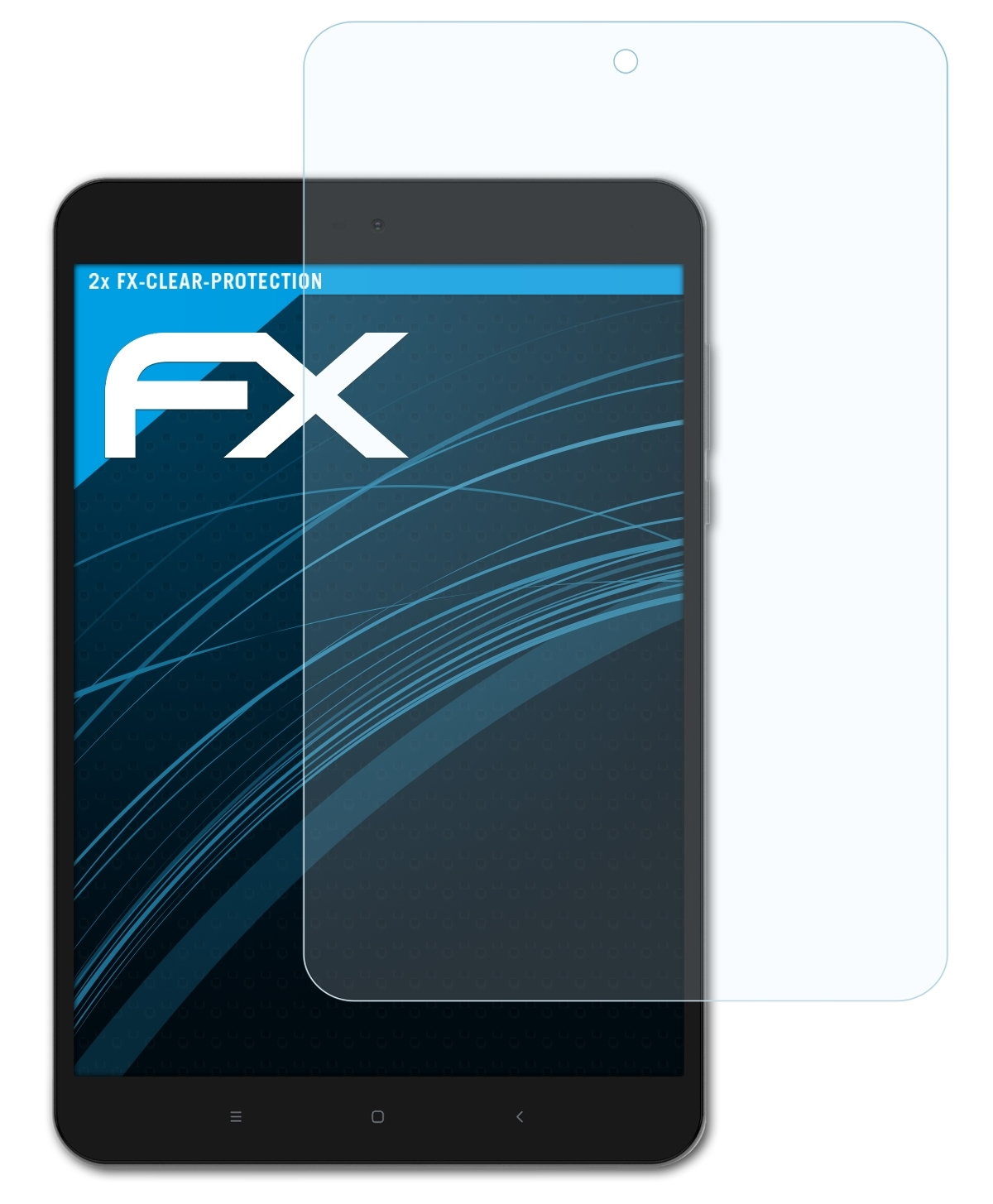 ATFOLIX 2x FX-Clear Displayschutz(für 2) Pad Mi Xiaomi