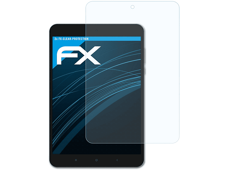 ATFOLIX 2x FX-Clear Pad 2) Mi Xiaomi Displayschutz(für