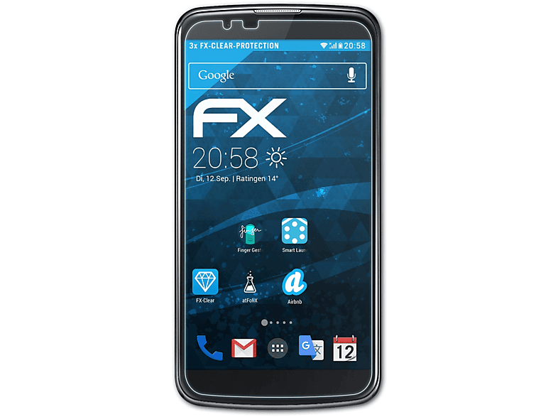 FX-Clear K10) ATFOLIX LG Displayschutz(für 3x