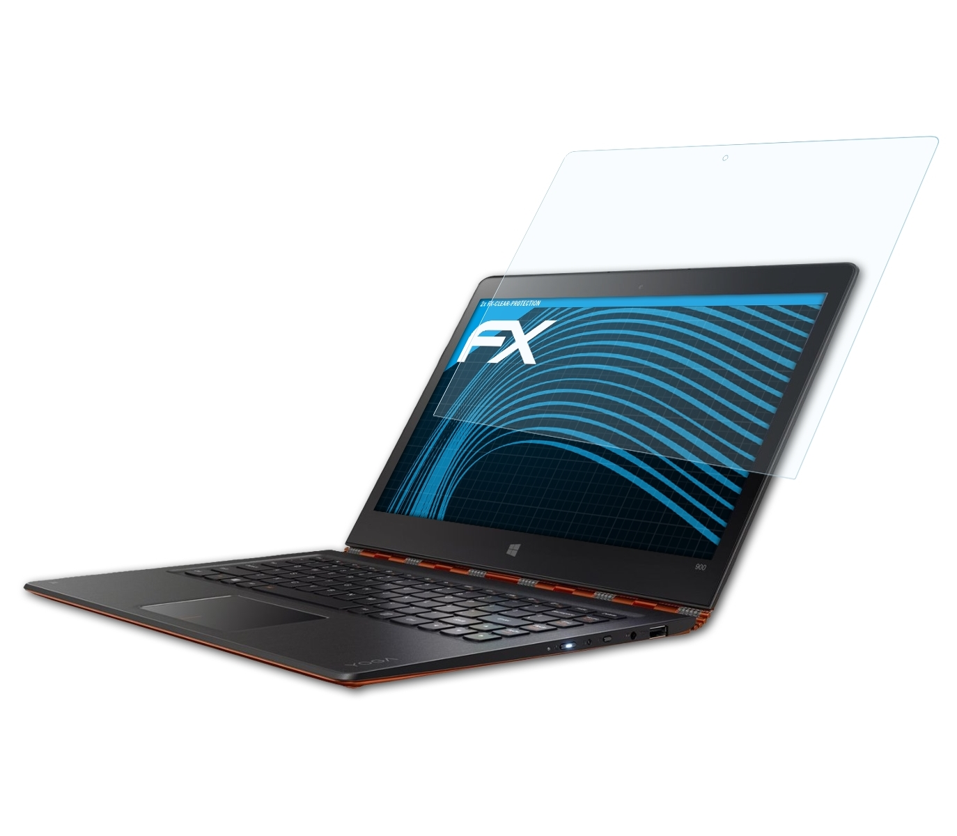 ATFOLIX 2x FX-Clear Displayschutz(für Lenovo 900S) Yoga