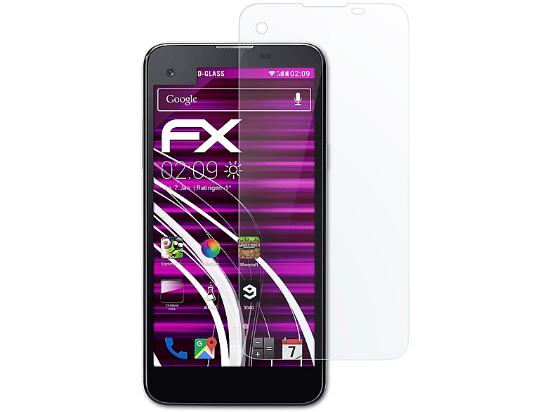 ATFOLIX FX-Hybrid-Glass Schutzglas(für LG screen) X