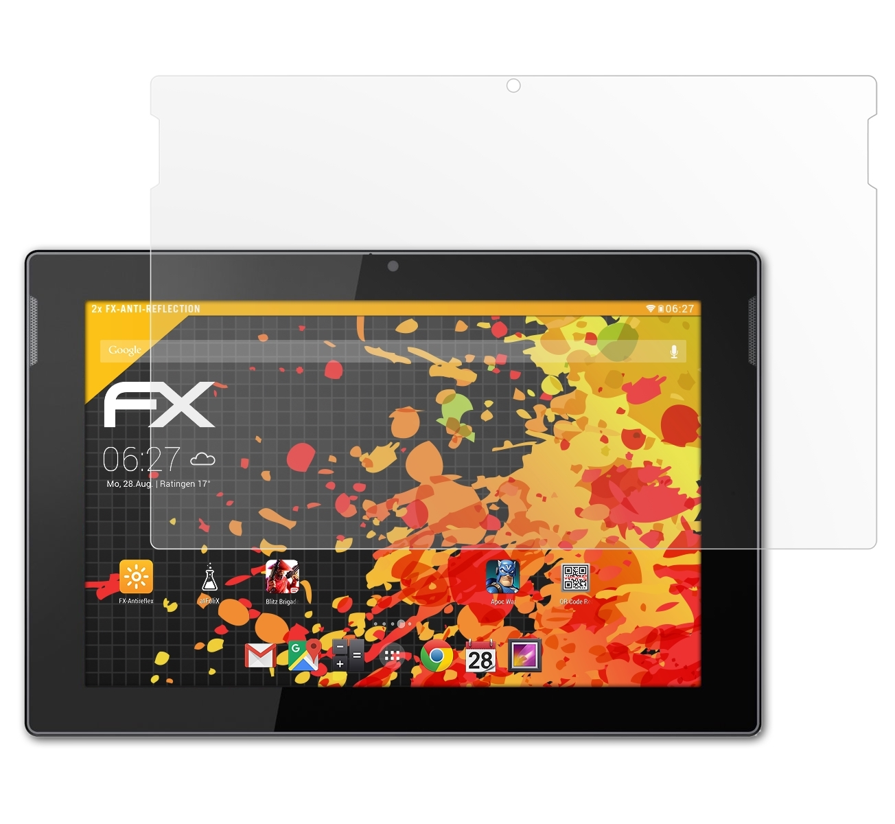 FX-Antireflex Medion S10365 2x Displayschutz(für (MD99891)) LIFETAB ATFOLIX