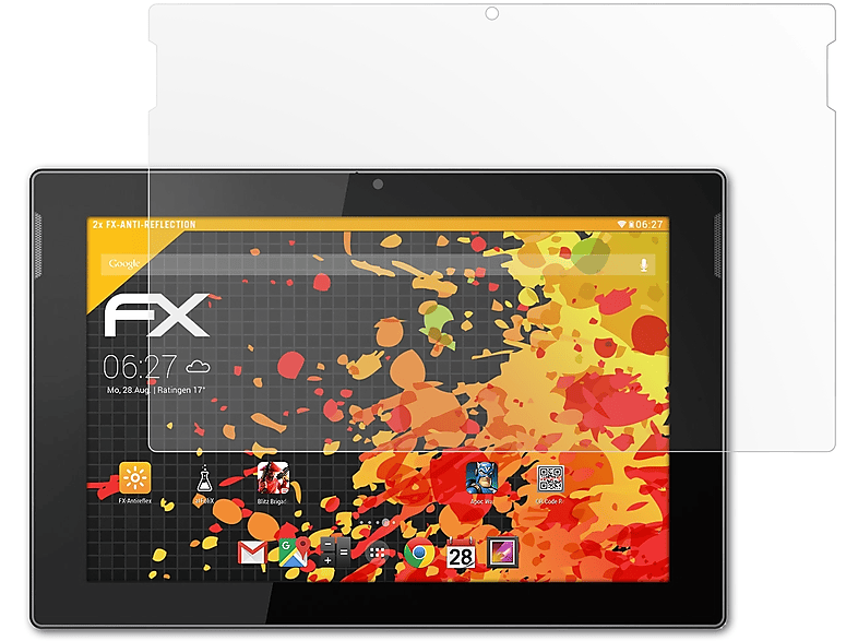 ATFOLIX 2x FX-Antireflex Displayschutz(für Medion LIFETAB S10365 (MD99891))