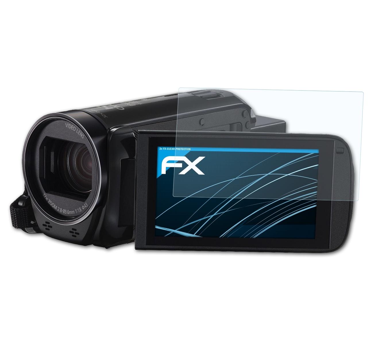 ATFOLIX 3x FX-Clear Legria Displayschutz(für R78) Canon HF