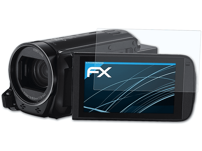 ATFOLIX 3x FX-Clear Displayschutz(für Canon Legria HF R78) | Kamera Schutzfolie