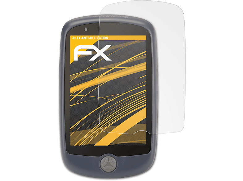 ATFOLIX 3x FX-Antireflex Bike Navman Displayschutz(für 1000)