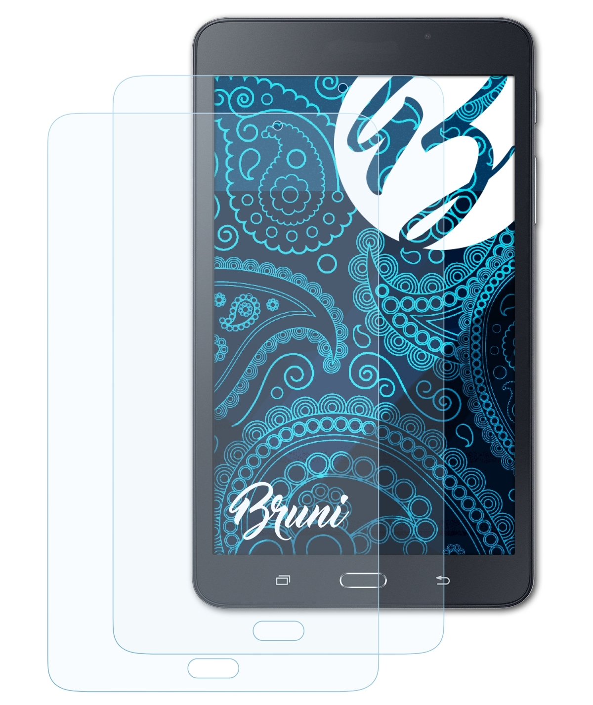 BRUNI 2x Basics-Clear Schutzfolie(für Samsung Tab A Galaxy 7.0)