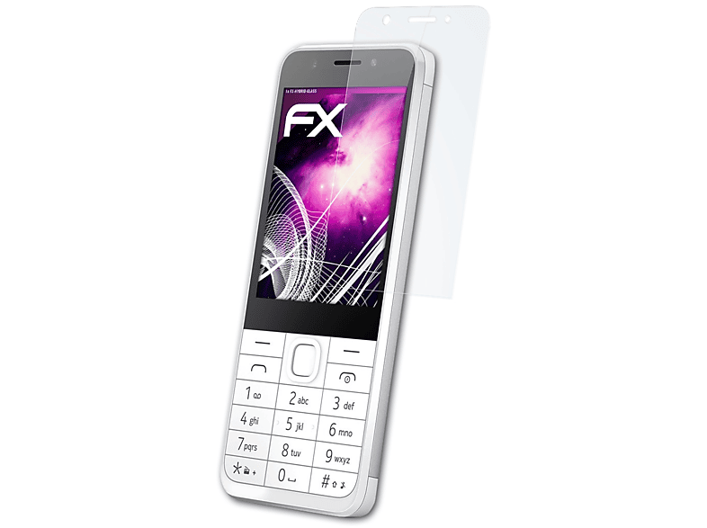 ATFOLIX FX-Hybrid-Glass Schutzglas(für Microsoft Nokia 230)