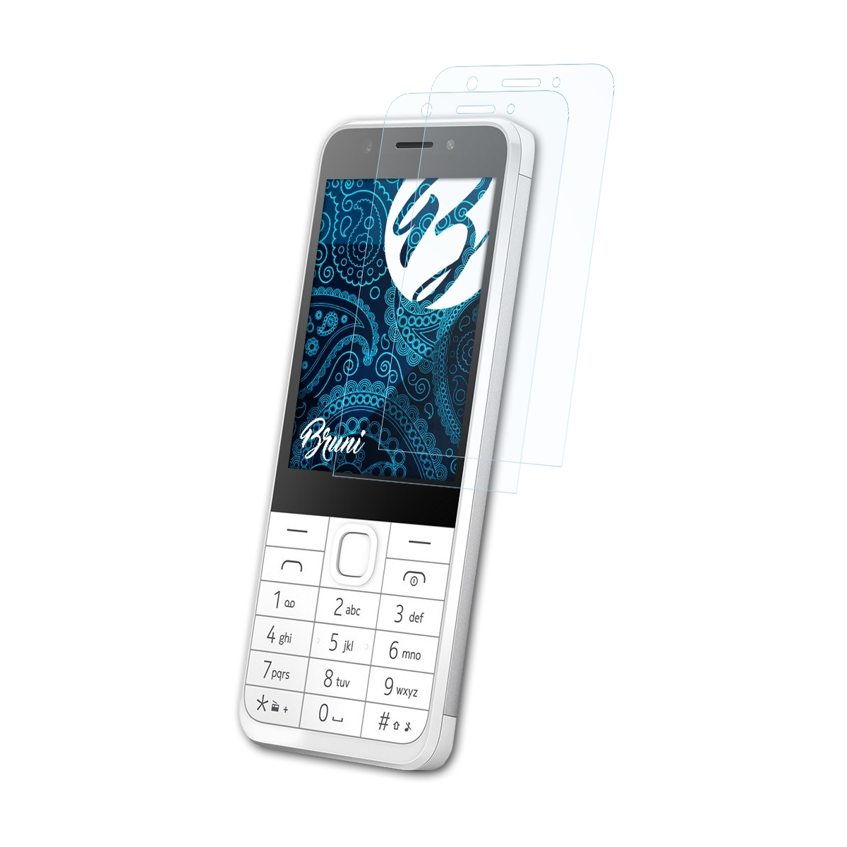 Basics-Clear 230) Schutzfolie(für Microsoft BRUNI Nokia 2x