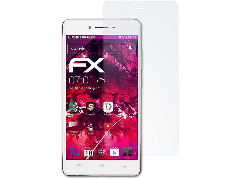 ATFOLIX FX-Hybrid-Glass Schutzglas(für Vivo V3 Max)
